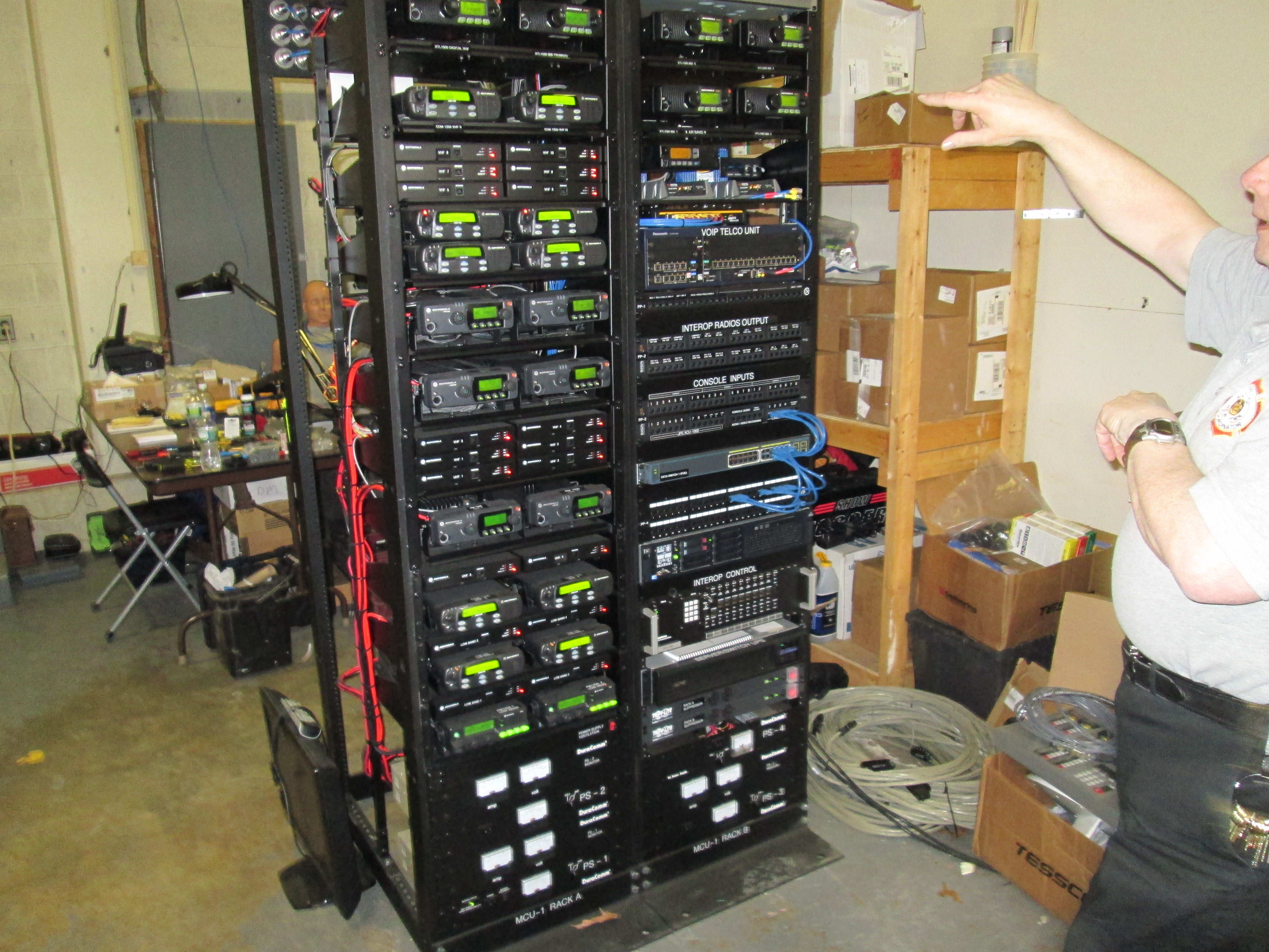 Radio Racks for the new Mobile Command Unit